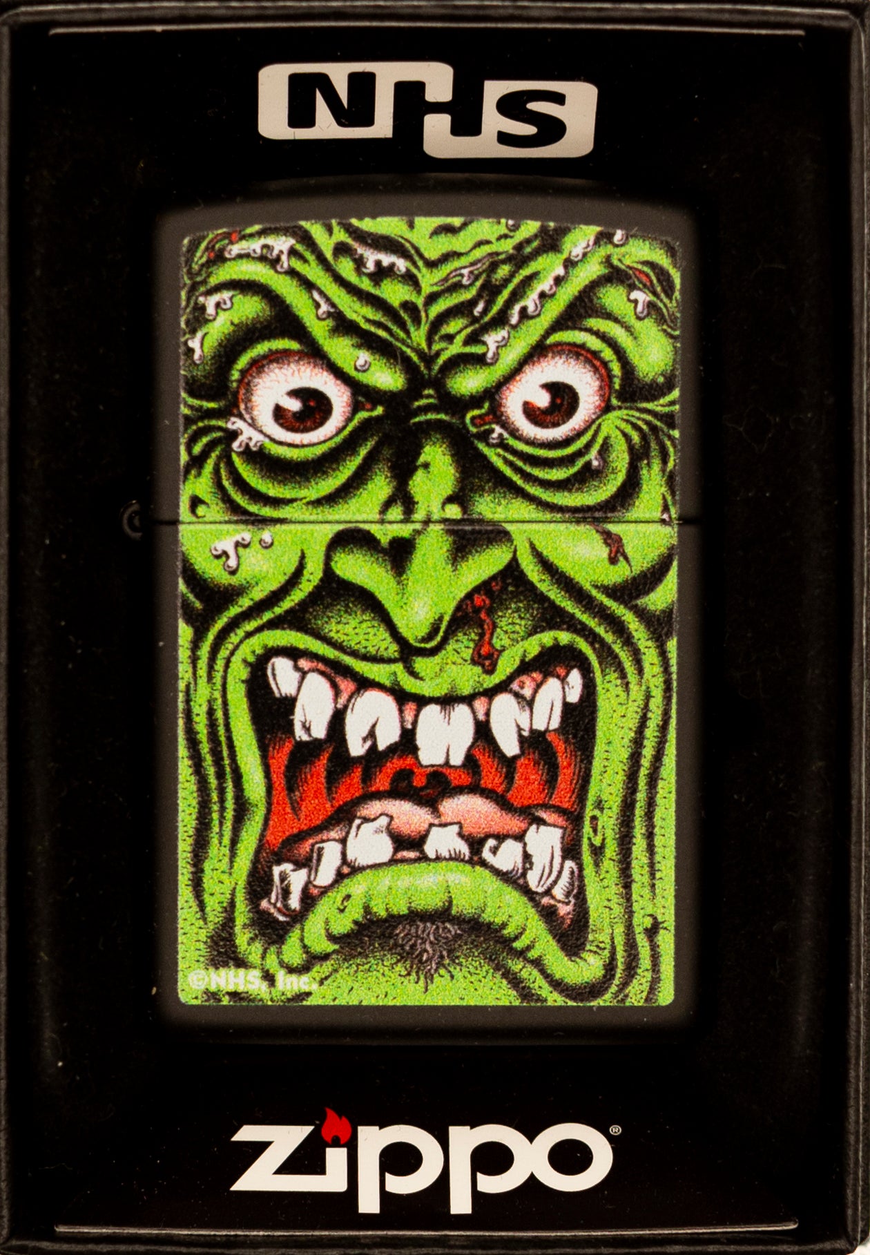 Zippo Lighter NHS Roskopp Face Black Matte