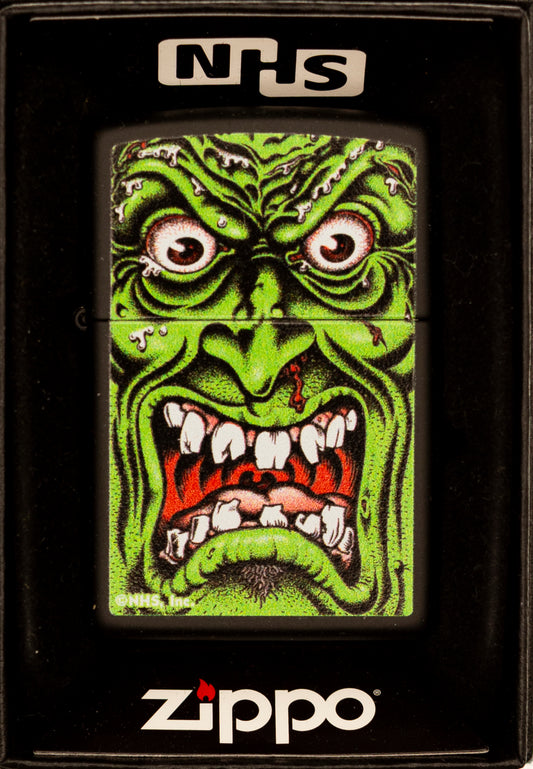 Zippo Lighter NHS Roskopp Face Black Matte