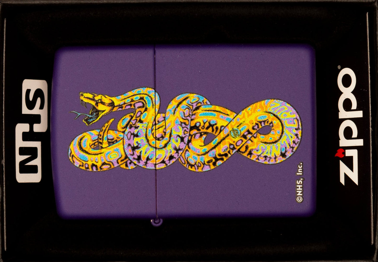 Zippo Lighter NHS Jeff Kendall Snake Matte Purple
