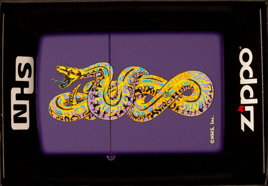 Zippo Lighter NHS Jeff Kendall Snake Matte Purple