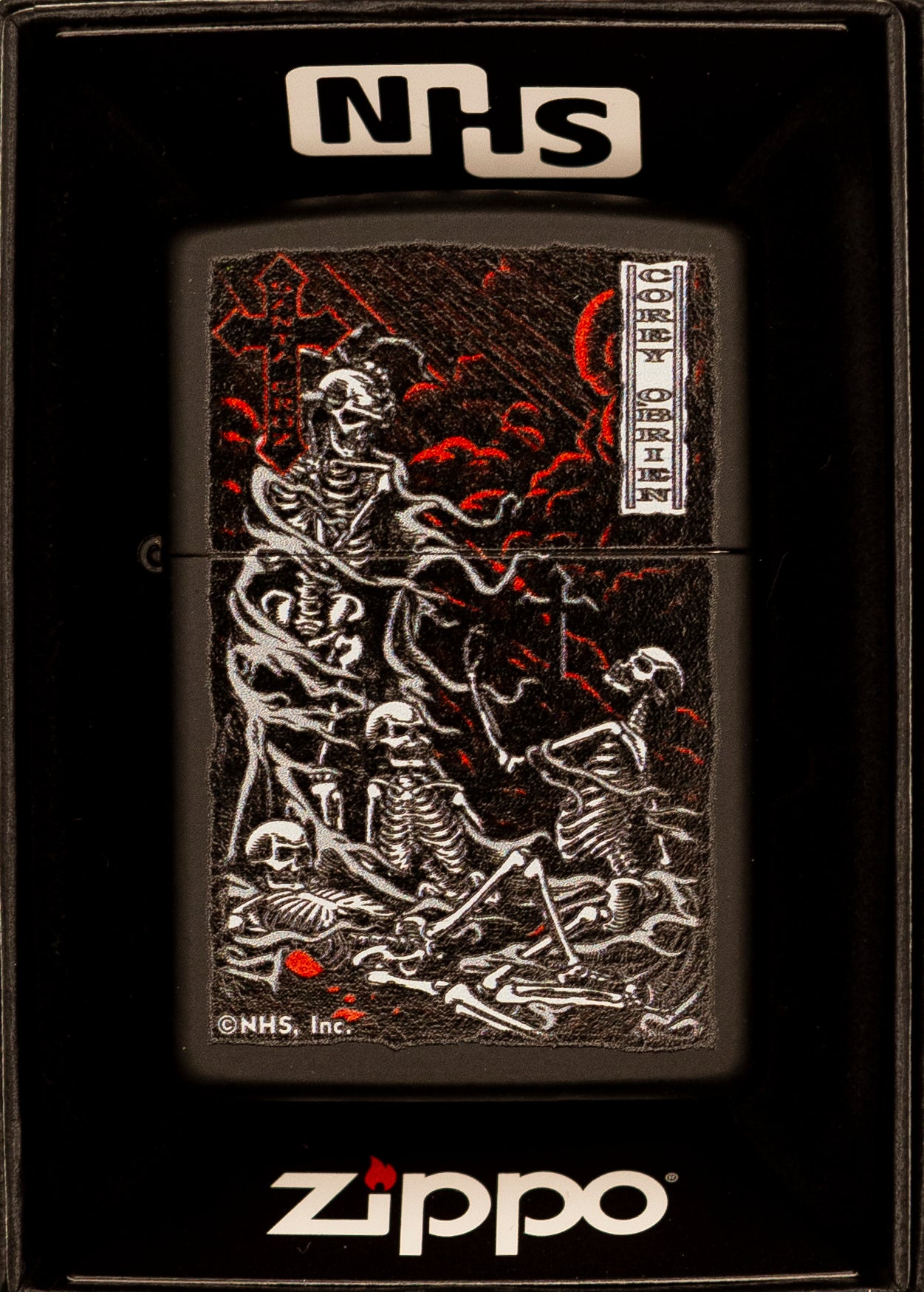 Zippo Lighter NHS Corey O'Brien Purgatory Matte Black