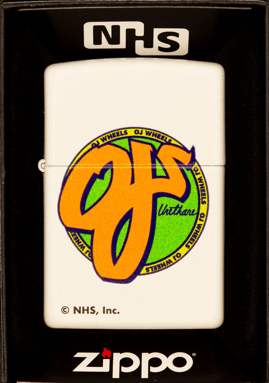 Zippo Lighter NHS OJ's White
