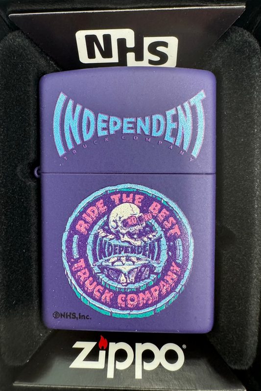 Zippo Lighter NHS Independent Purple Matte