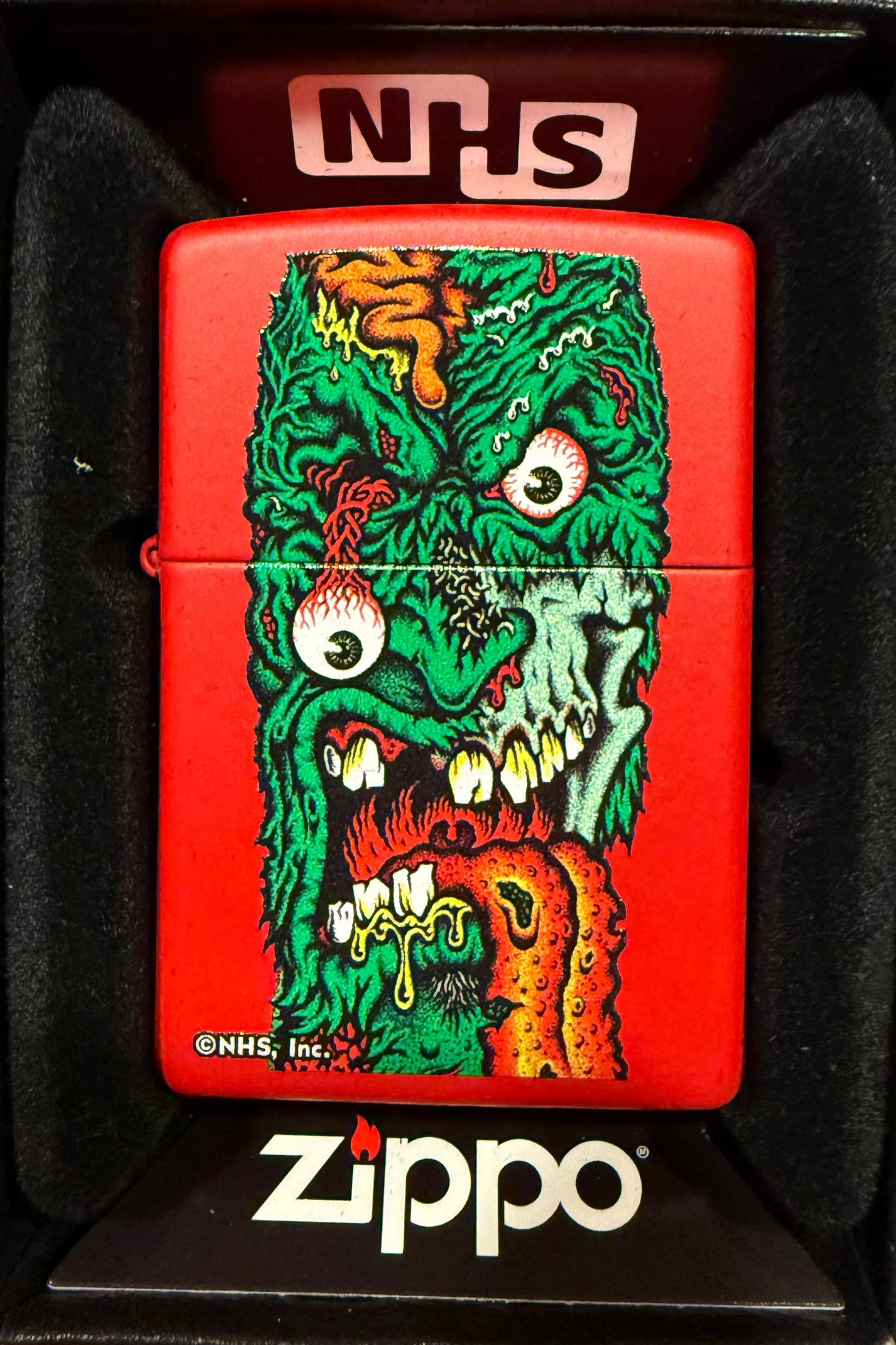 Zippo Lighter NHS Roskopp Face 2 Red Matte