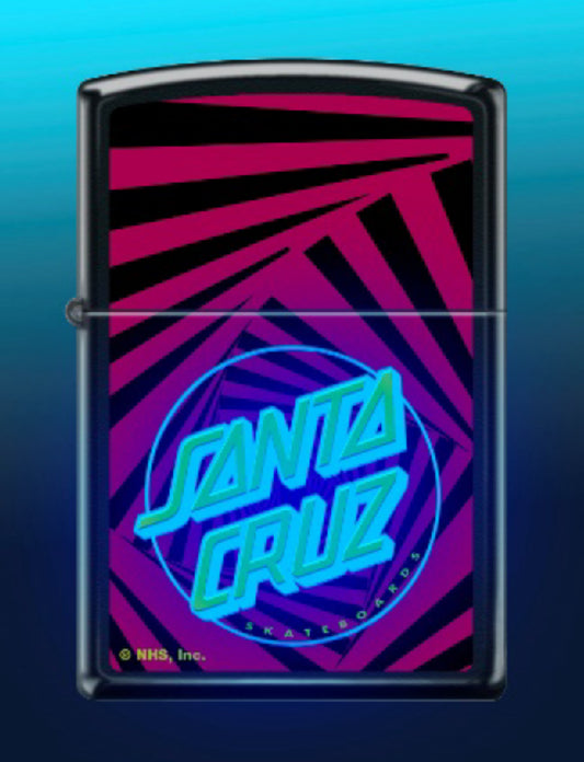 Zippo Lighter NHS Santa Cruz Pink / Black Light