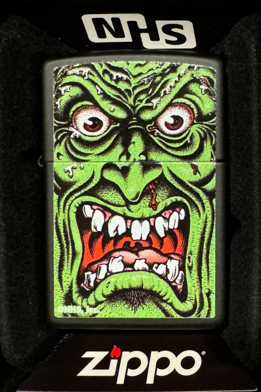 Zippo Lighter NHS Roskopp Face Black Matte