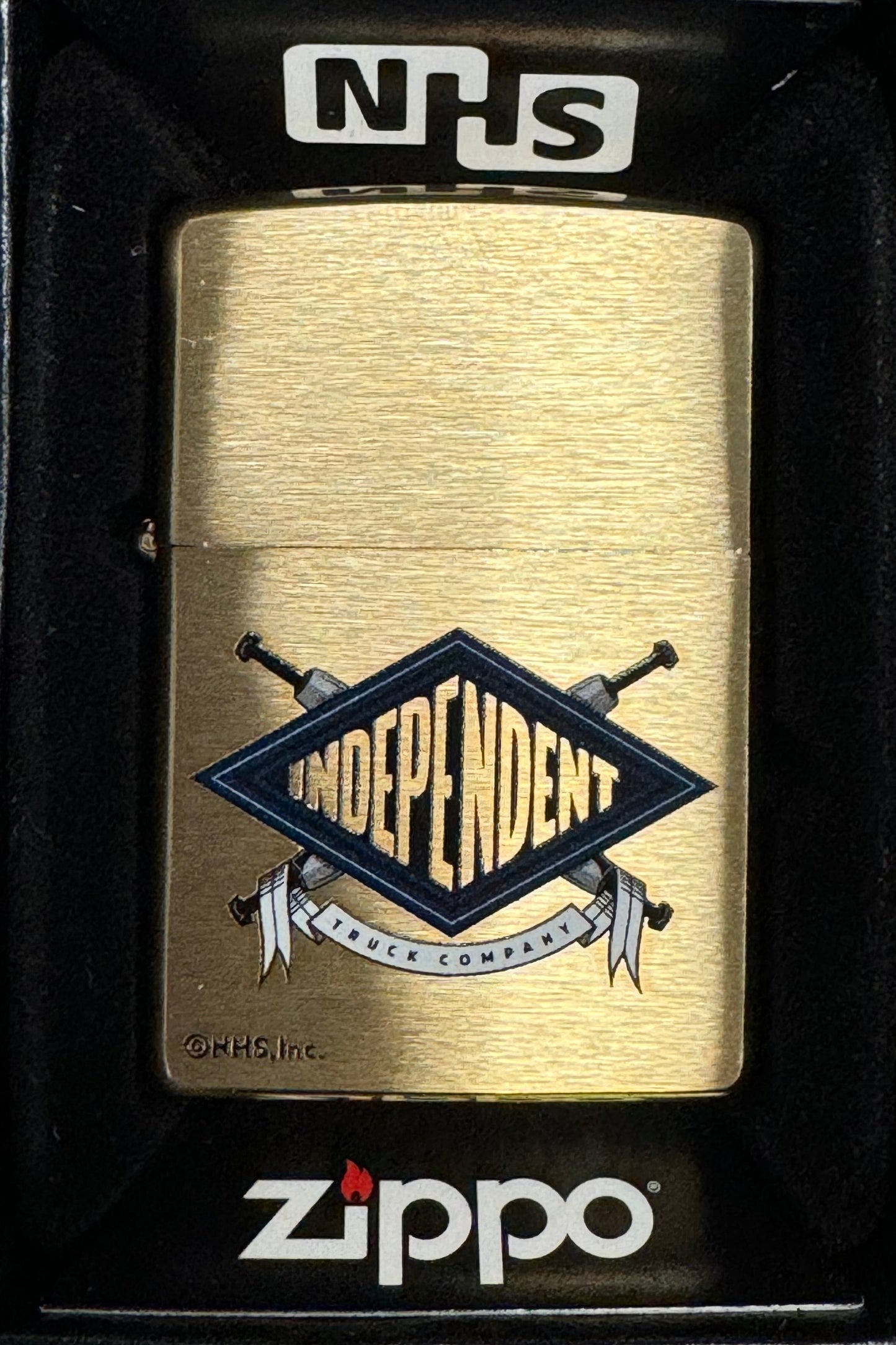 Zippo Lighter NHS Independent Brass